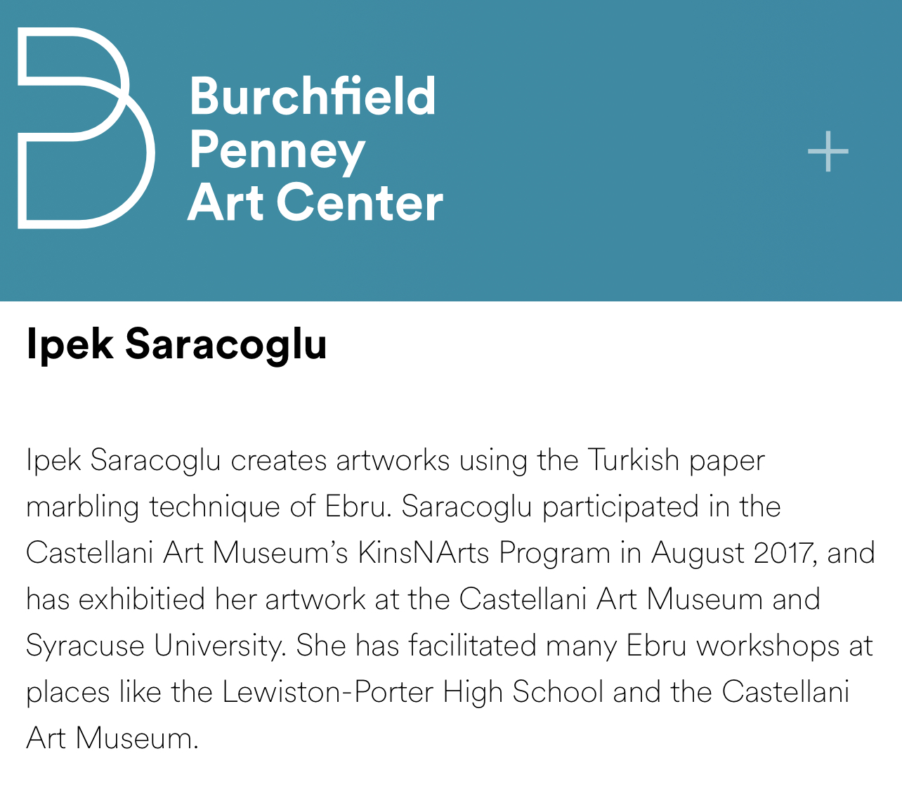 Burchfield Penney Art Center Exhibition